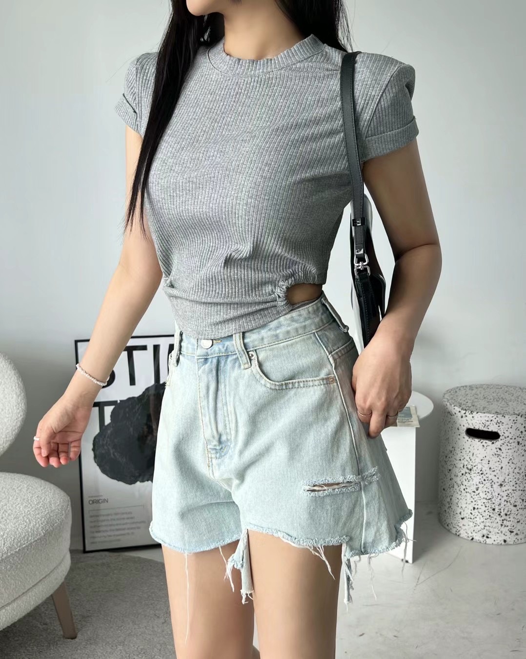 ADD-OT直郵韓國代購女裝新款時尚真品24春夏熱賣職業T恤UNA-TT恤圖色3