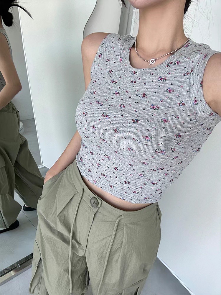 ADD-OT直郵韓國代購女裝新品職業時尚人氣休閑24春夏吊帶背心UNA-T吊帶/背心