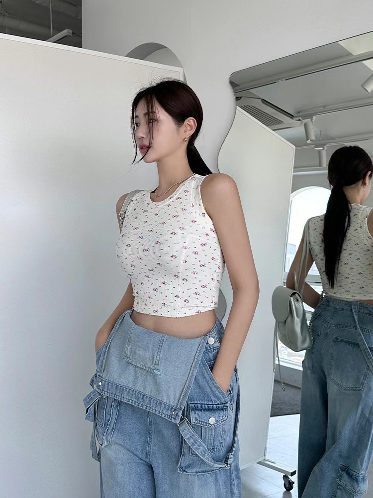 ADD-OT直郵韓國代購女裝新品職業時尚人氣休閑24春夏吊帶背心UNA-T吊帶/背心圖色2