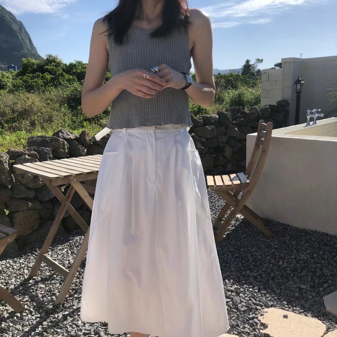 MAENEW韓國直郵東大門代購女裝新款真品推薦時尚休閑24春夏長裙MAENEW長裙