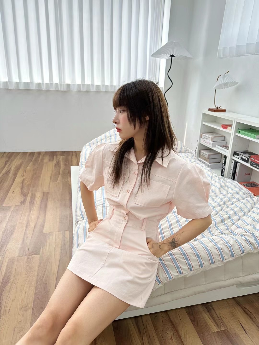 MAYFLOWER直郵韓國代購女裝新品休閑職業推薦熱賣24春夏連衣裙MAYFLOWER連衣裙圖色2