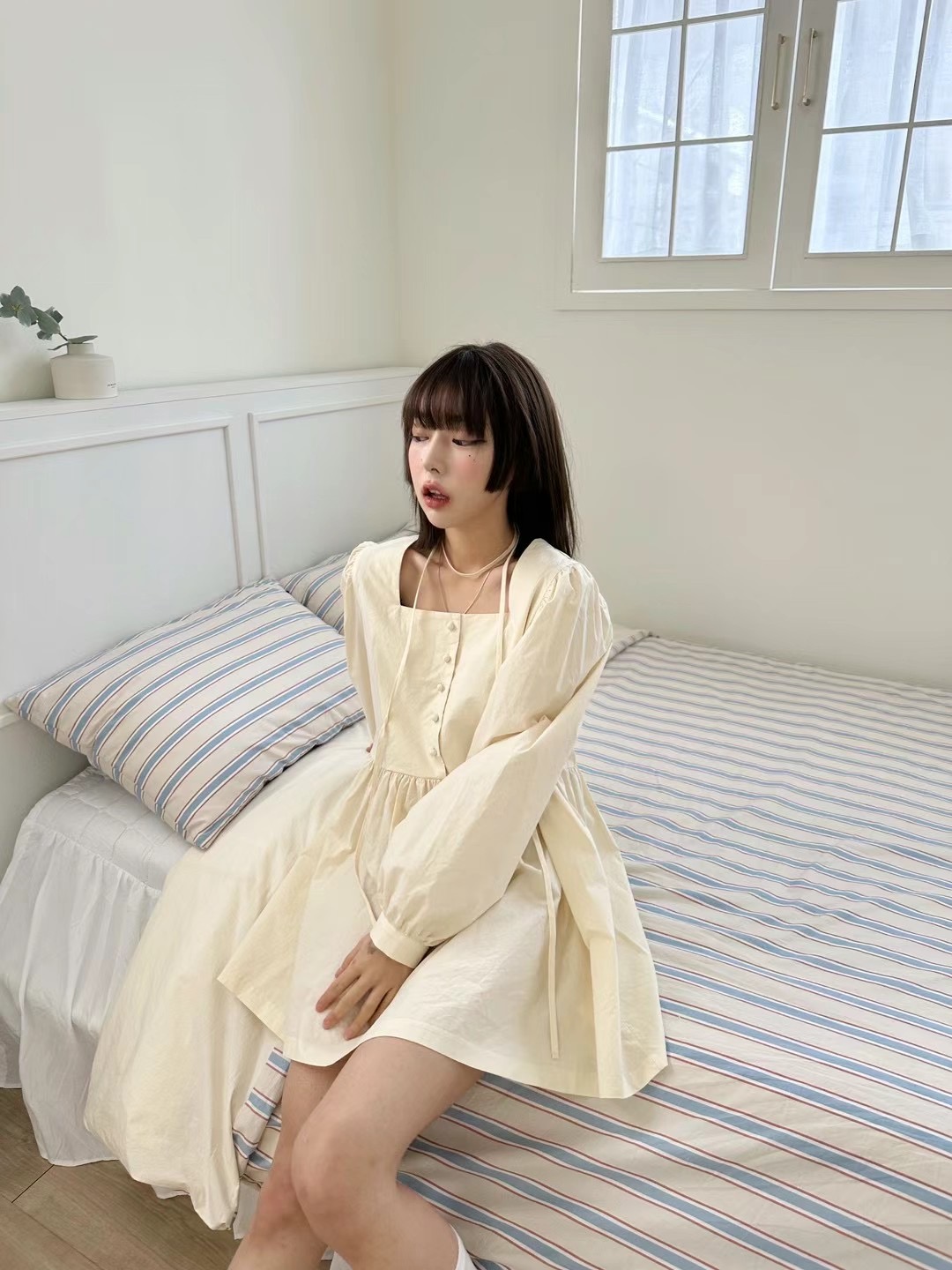 MAYFLOWER韓國直郵女裝新款時尚職業熱賣24春夏人氣連衣裙MAYFLOWER連衣裙