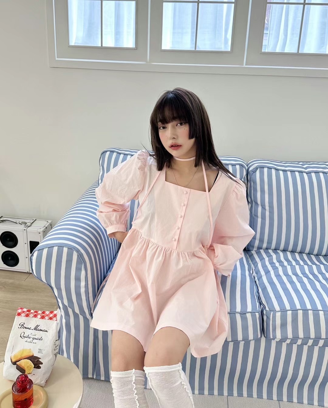 MAYFLOWER韓國直郵女裝新款時尚職業熱賣24春夏人氣連衣裙MAYFLOWER連衣裙圖色2