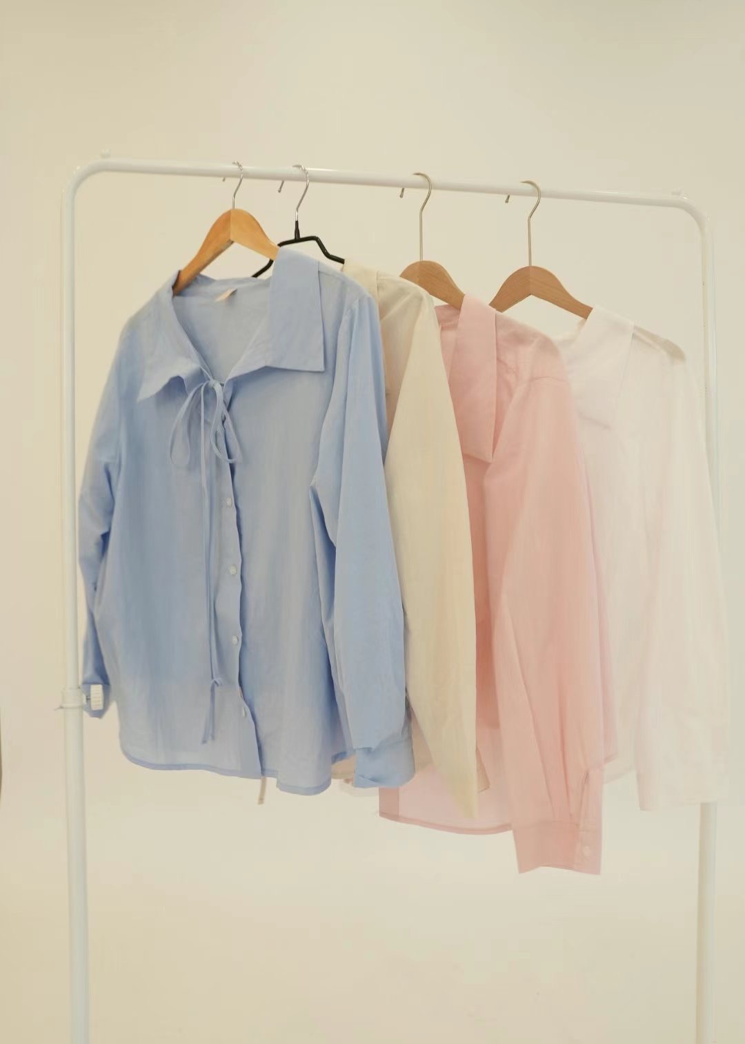 PRORSUM韓國直郵女裝新款熱賣真品時尚24春夏職業襯衫蕾絲衫PRORSUM襯衫/蕾絲衫圖色2左二色