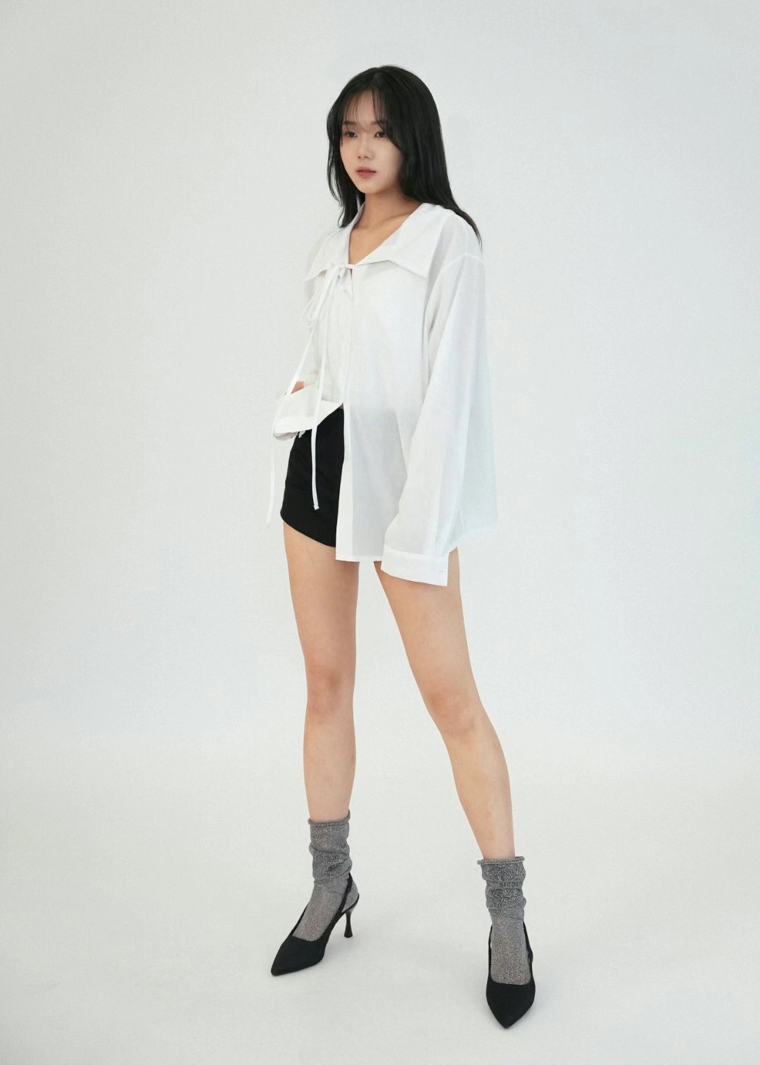 PRORSUM韓國直郵女裝新款熱賣真品時尚24春夏職業襯衫蕾絲衫PRORSUM襯衫/蕾絲衫圖色3