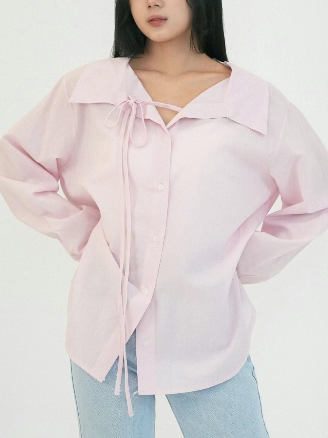 PRORSUM韓國直郵女裝新款熱賣真品時尚24春夏職業襯衫蕾絲衫PRORSUM襯衫/蕾絲衫圖色4