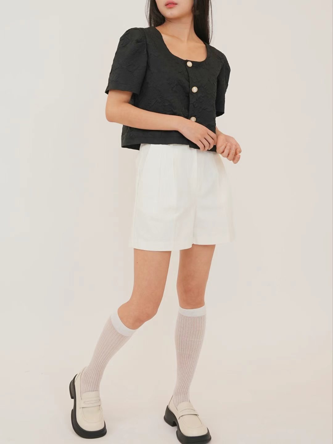 PRORSUM直郵韓國代購女裝新款時尚真品熱賣24春夏襯衫蕾絲衫PRORSUM襯衫/蕾絲衫