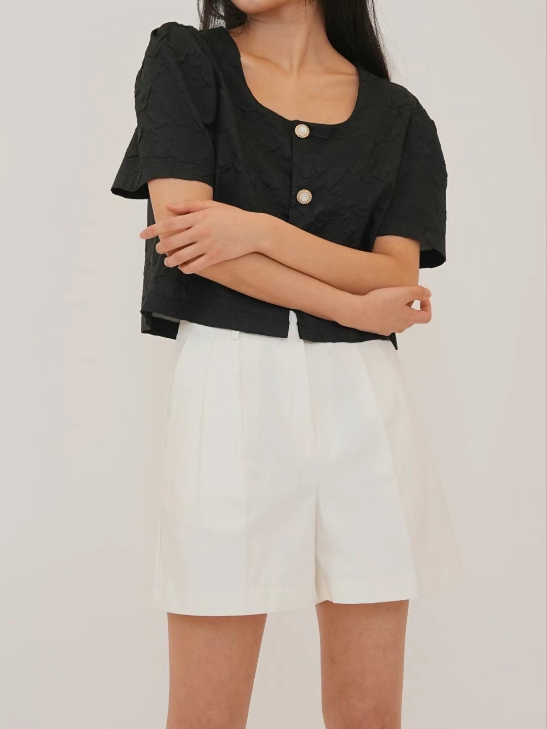 PRORSUM直郵韓國代購女裝新款時尚真品熱賣24春夏襯衫蕾絲衫PRORSUM襯衫/蕾絲衫圖色1