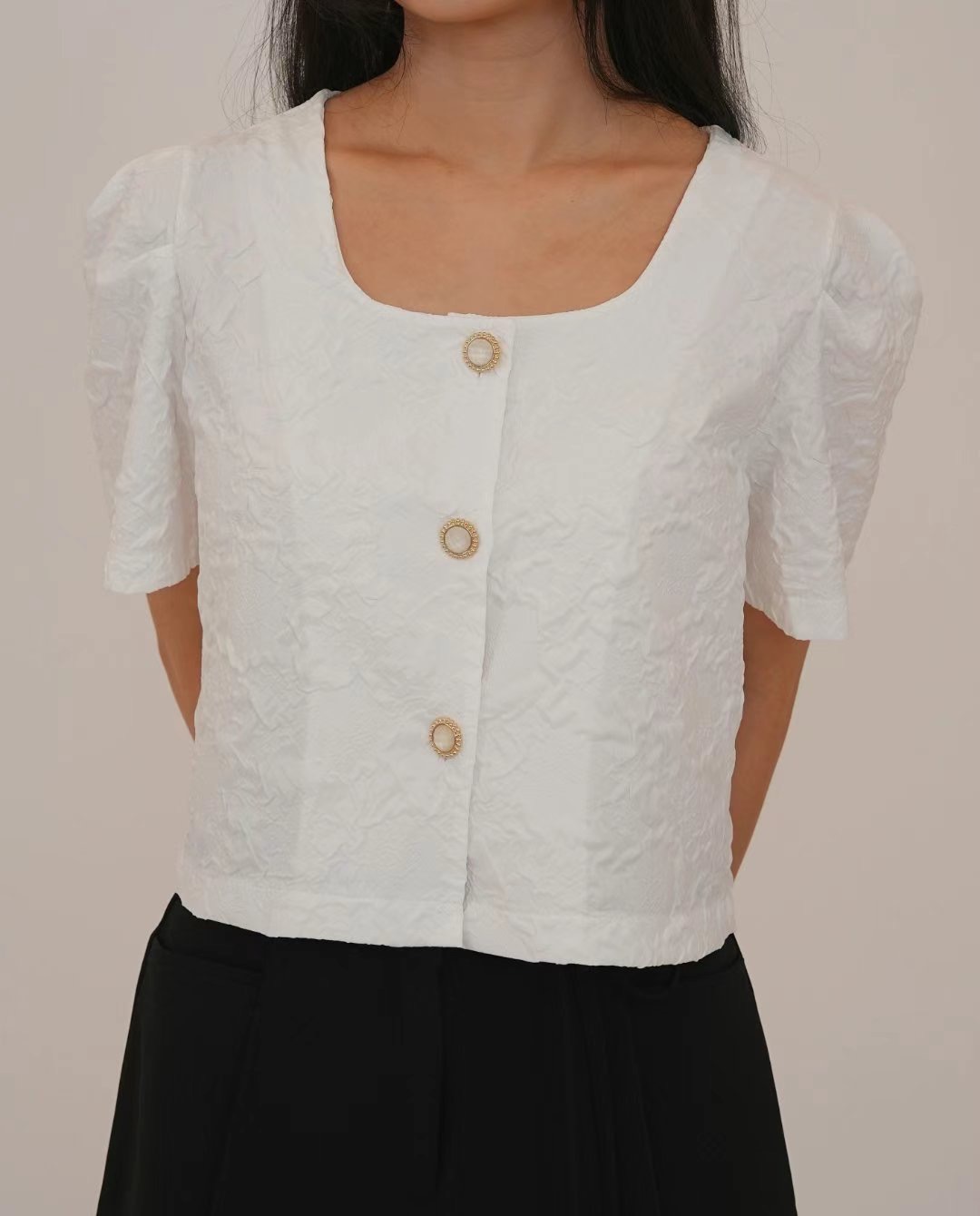 PRORSUM直郵韓國代購女裝新款時尚真品熱賣24春夏襯衫蕾絲衫PRORSUM襯衫/蕾絲衫圖色2