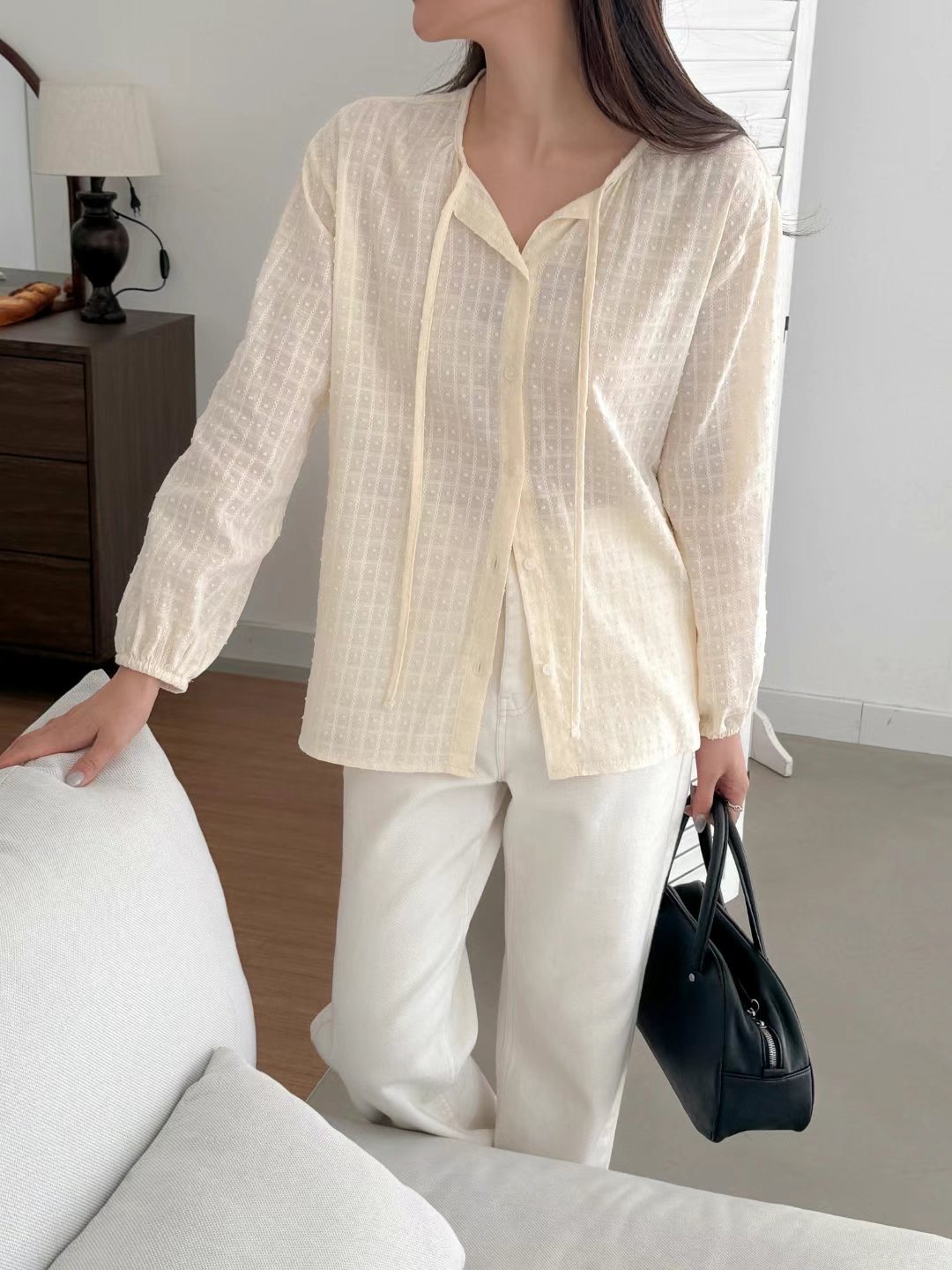 PRORSUM韓國直郵東大門實拍女裝新品真品人氣休閑襯衫蕾絲衫PRORSUM襯衫/蕾絲衫圖色1