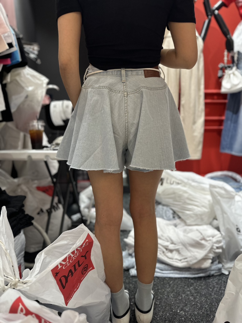 Rare Closet韓國直郵女裝新款24春夏真品休閑熱賣短褲喇叭RARE CLOSET短褲