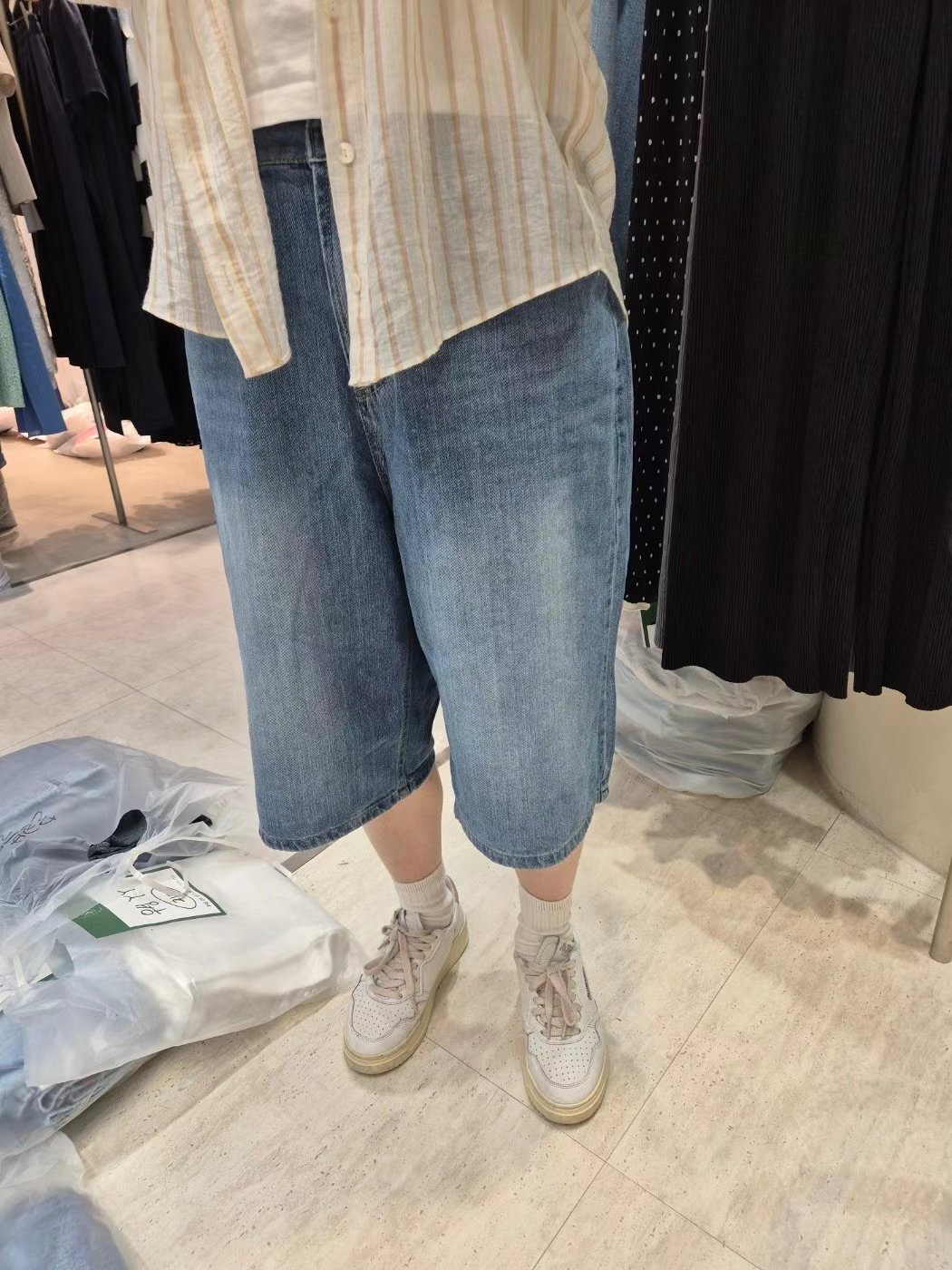 SELECT直郵韓國代購女裝新品熱賣休閑人氣職業時尚24春夏短褲MY YOUNG兩件起短褲