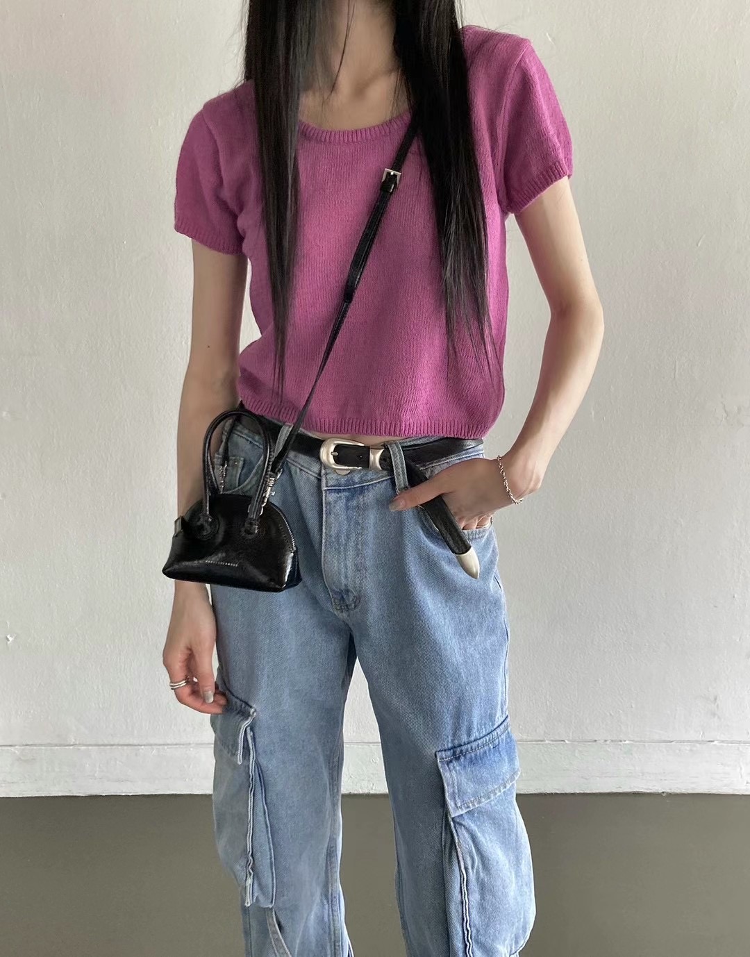 UNSANE直郵韓國代購女裝新款24春夏推薦時尚人氣真品職業T恤UNSANET恤