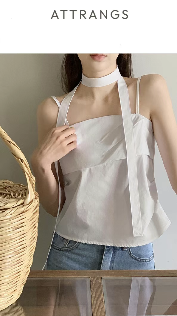 UNSANE直郵韓國代購女裝新款24春夏職業熱賣時尚吊帶背心UNSANE吊帶/背心圖色2