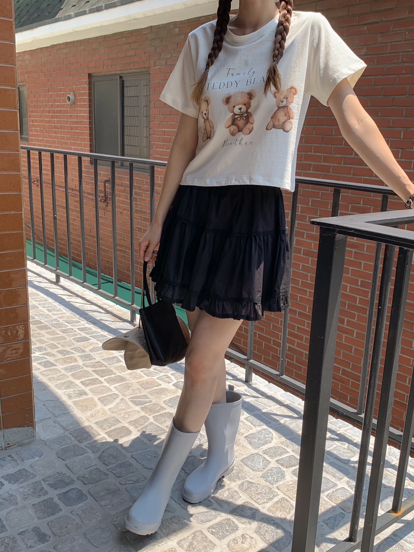 YES韓國直郵女裝新品24春夏職業休閑熱賣推薦人氣時尚短裙YES短裙