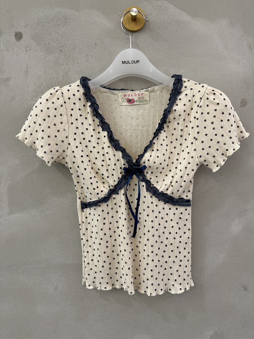 MULCUP-訂貨周期5-30天韓國直郵東大門代購女裝新品24春夏T恤CABINETT恤圖色2