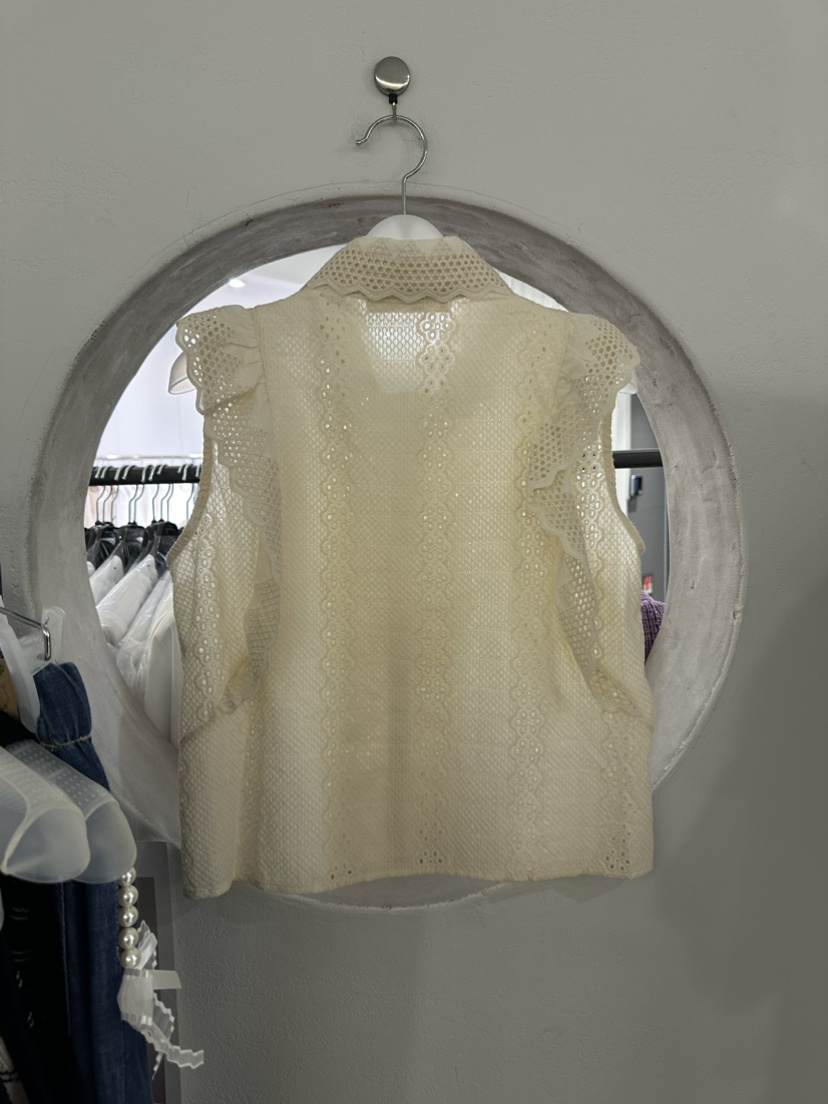 MULCUP-訂貨周期5-30天直郵韓國代購女裝新品休閑襯衫蕾絲衫CABINET襯衫/蕾絲衫