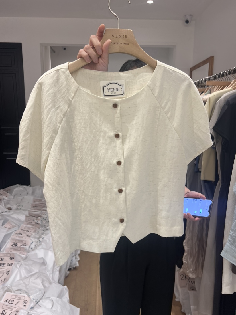 VENIR韓國直郵東大門代購女裝新品真品職業推薦人氣襯衫蕾絲衫VENIR-a襯衫/蕾絲衫