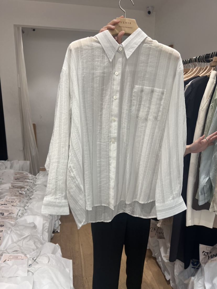 VENIR韓國直郵女裝新品人氣24春夏真品推薦休閑襯衫蕾絲衫VENIR-a襯衫/蕾絲衫圖色3