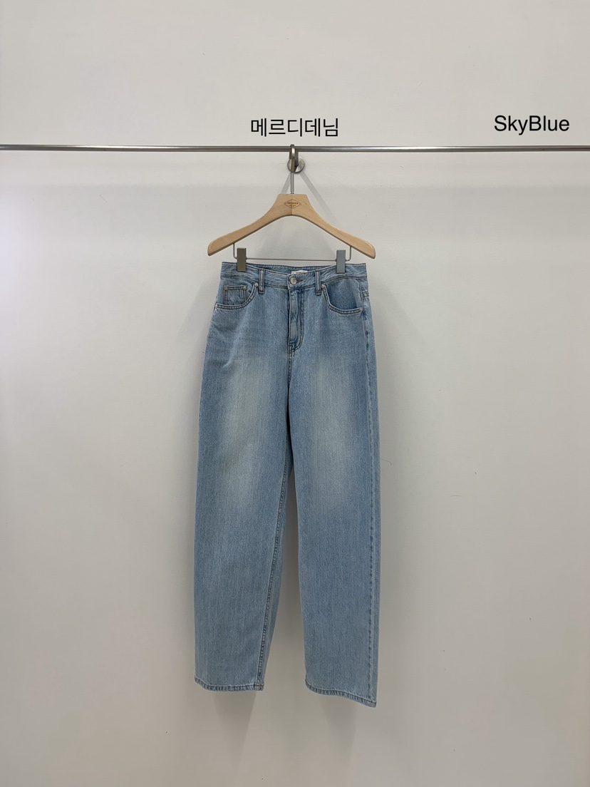 VERGAMOT韓國直郵女裝新款推薦休閑24春夏熱賣牛仔褲牛仔布VERGAMOT牛仔褲