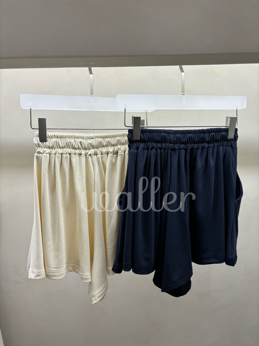 Waller韓國直郵東大門代購女裝新品人氣休閑真品24春夏短褲天絲NOTHING短褲