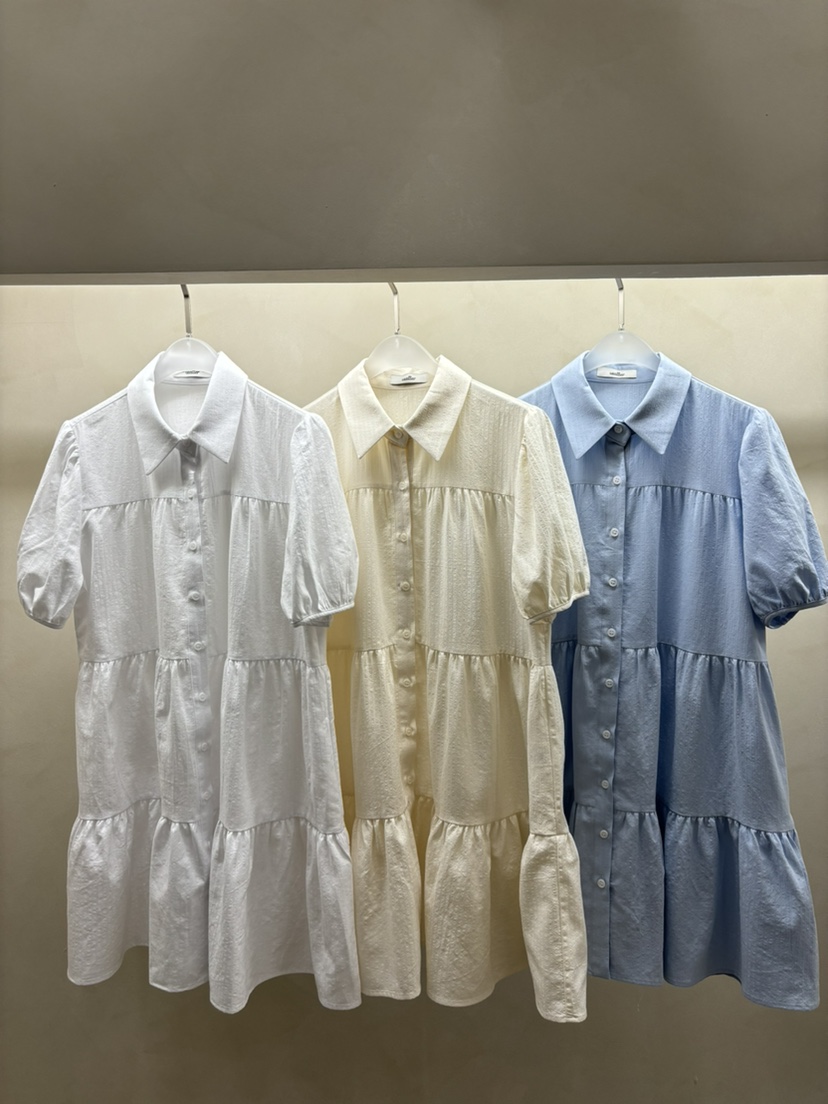 Waller直郵韓國代購女裝新品休閑推薦時尚熱賣24春夏連衣裙NOTHING連衣裙