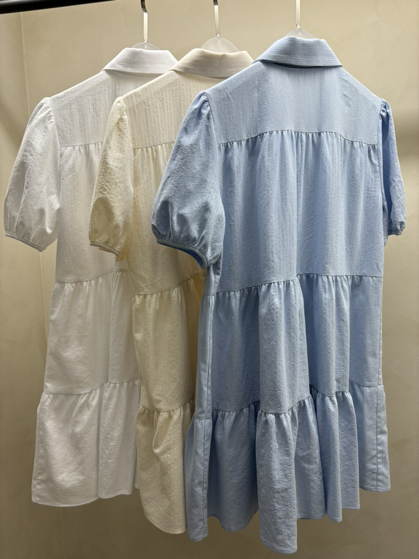 Waller直郵韓國代購女裝新品休閑推薦時尚熱賣24春夏連衣裙NOTHING連衣裙