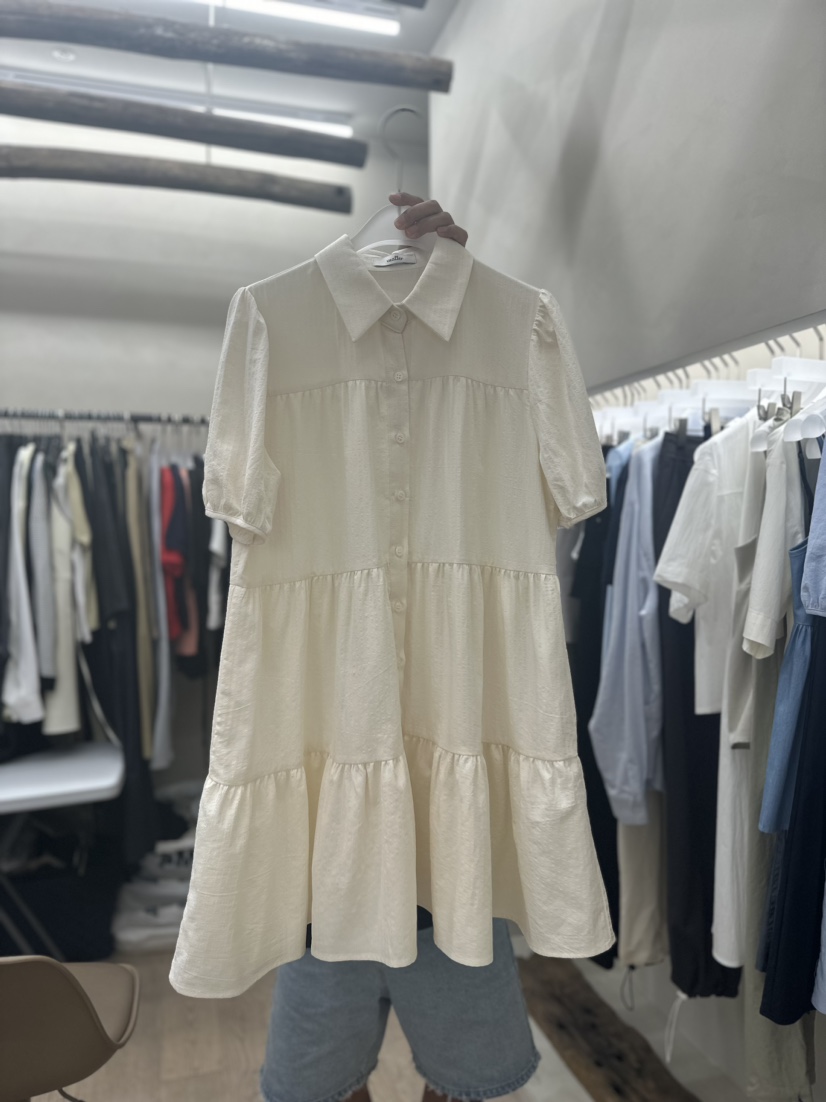 Waller直郵韓國代購女裝新品休閑推薦時尚熱賣24春夏連衣裙NOTHING連衣裙圖色2