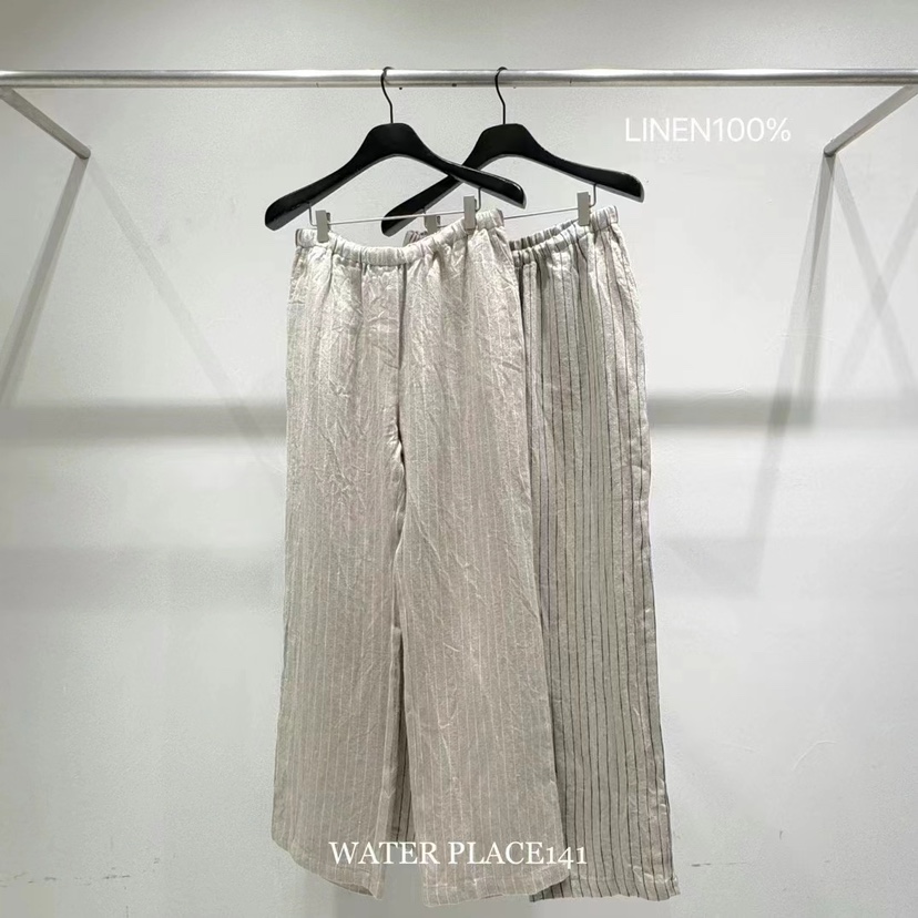WATER/RIVER韓國直郵女裝新款真品時尚24春夏休閑休閑褲WATER/RIVER休閑褲