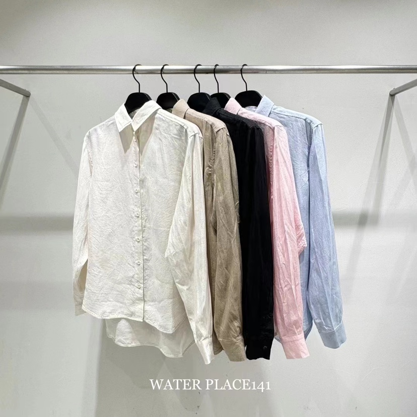 WATER/RIVER韓國直郵東大門代購女裝新品人氣時尚襯衫蕾絲衫WATER/RIVER襯衫/蕾絲衫