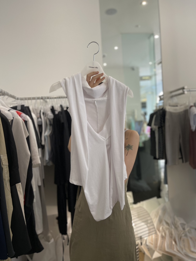 CREAM VILLA韓國直郵東大門實拍女士新款24春夏吊帶背心CREAMVILLA吊帶/背心