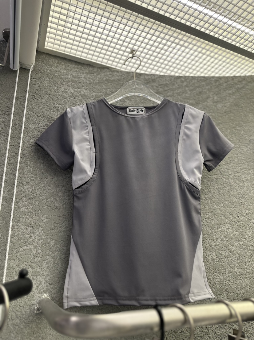 EXIT韓國直郵東大門實拍女裝新品24春夏時尚推薦休閑熱賣T恤EXITT恤圖色1