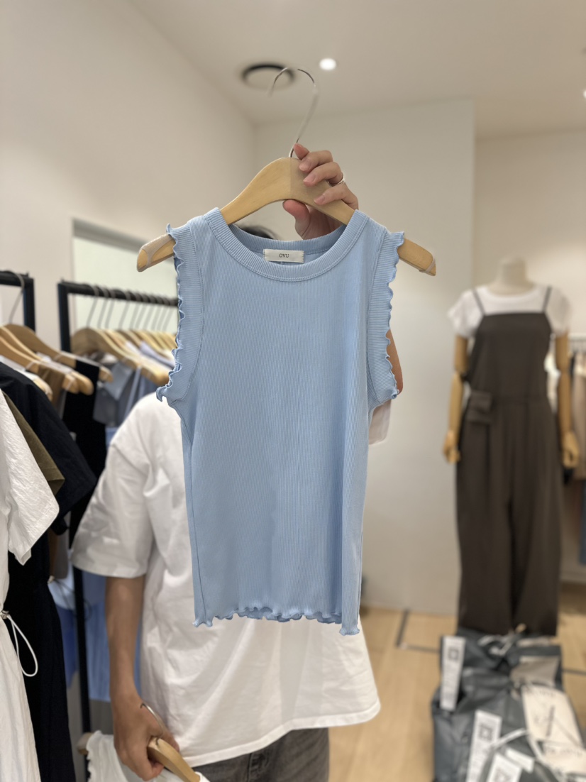 OVU韓國直郵東大門實拍女裝新品熱賣時尚推薦職業休閑吊帶背心OVU吊帶/背心圖色2