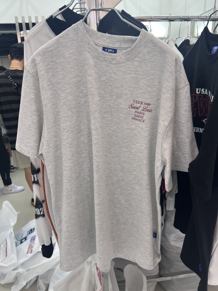 POOL LOOP直郵韓國代購女裝新品推薦職業熱賣24春夏休閑T恤POOL LOOPT恤圖色2