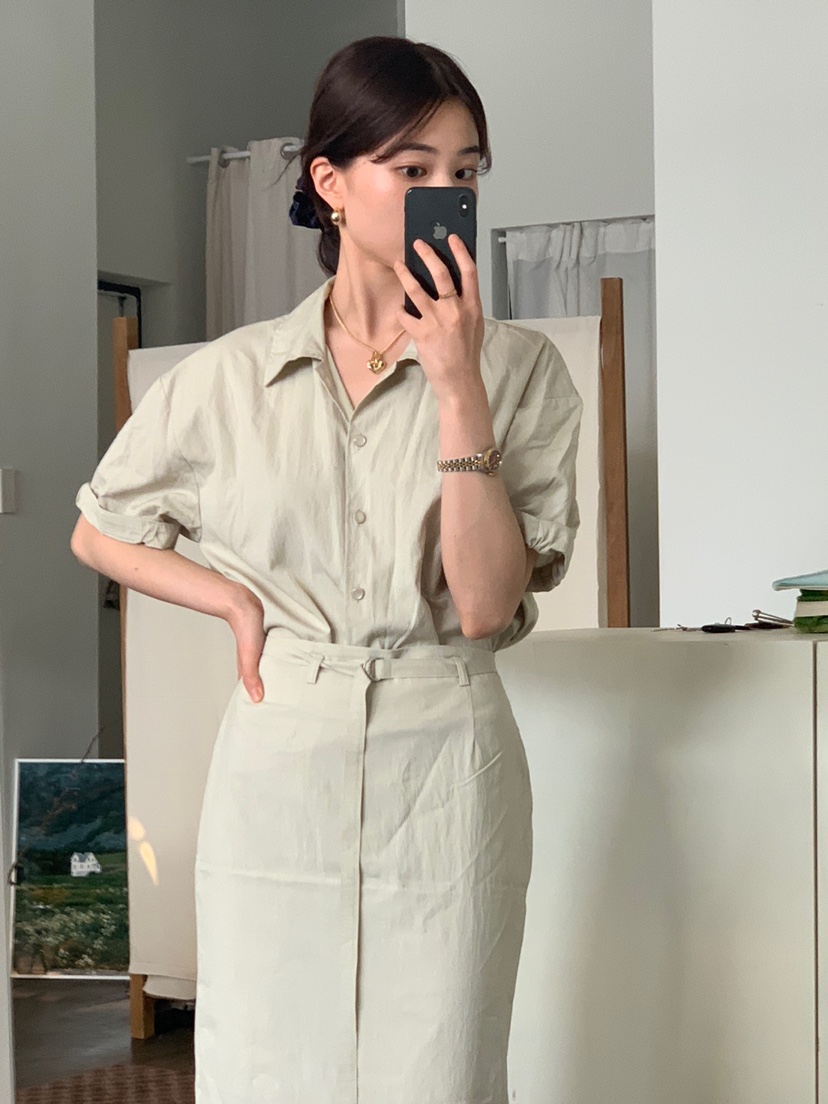 Sendtwo韓國直郵女裝新品真品24春夏職業人氣推薦襯衫蕾絲衫SENDTWO襯衫/蕾絲衫