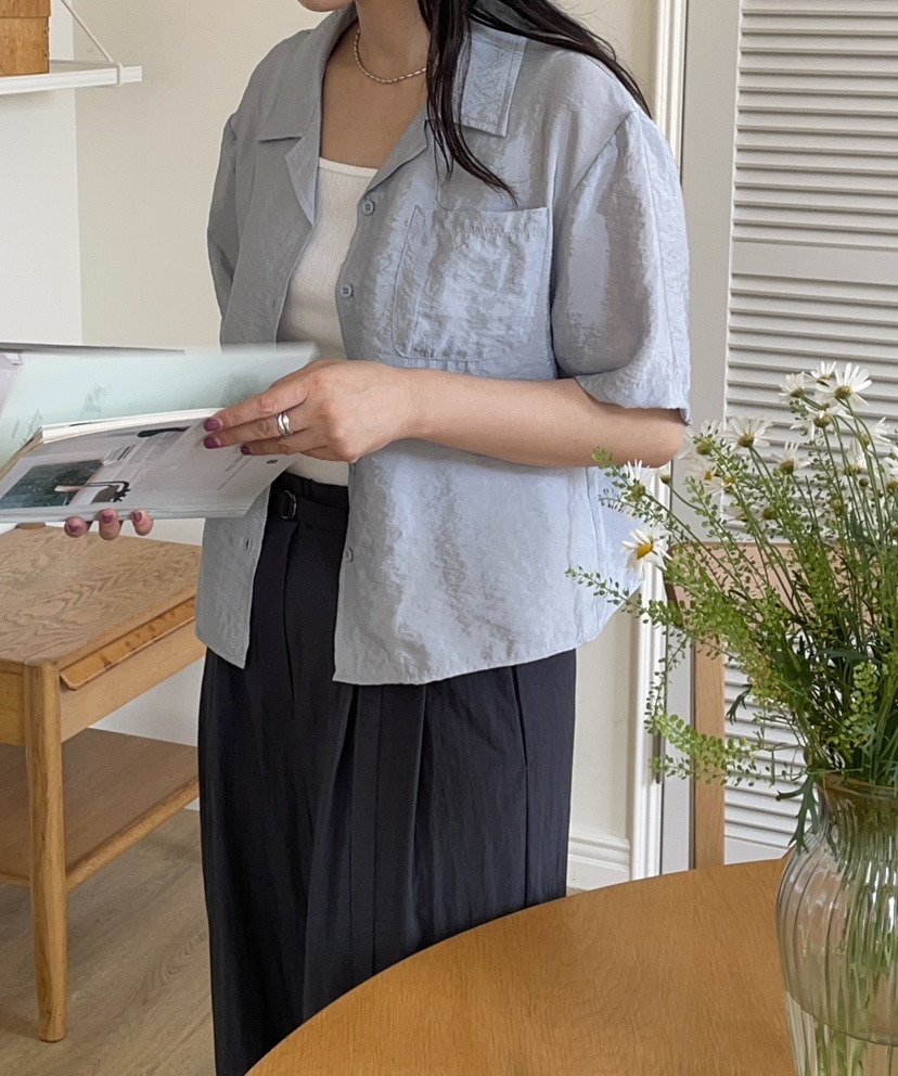 Sendtwo韓國直郵女裝新款真品人氣熱賣時尚休閑職業襯衫蕾絲衫SENDTWO襯衫/蕾絲衫