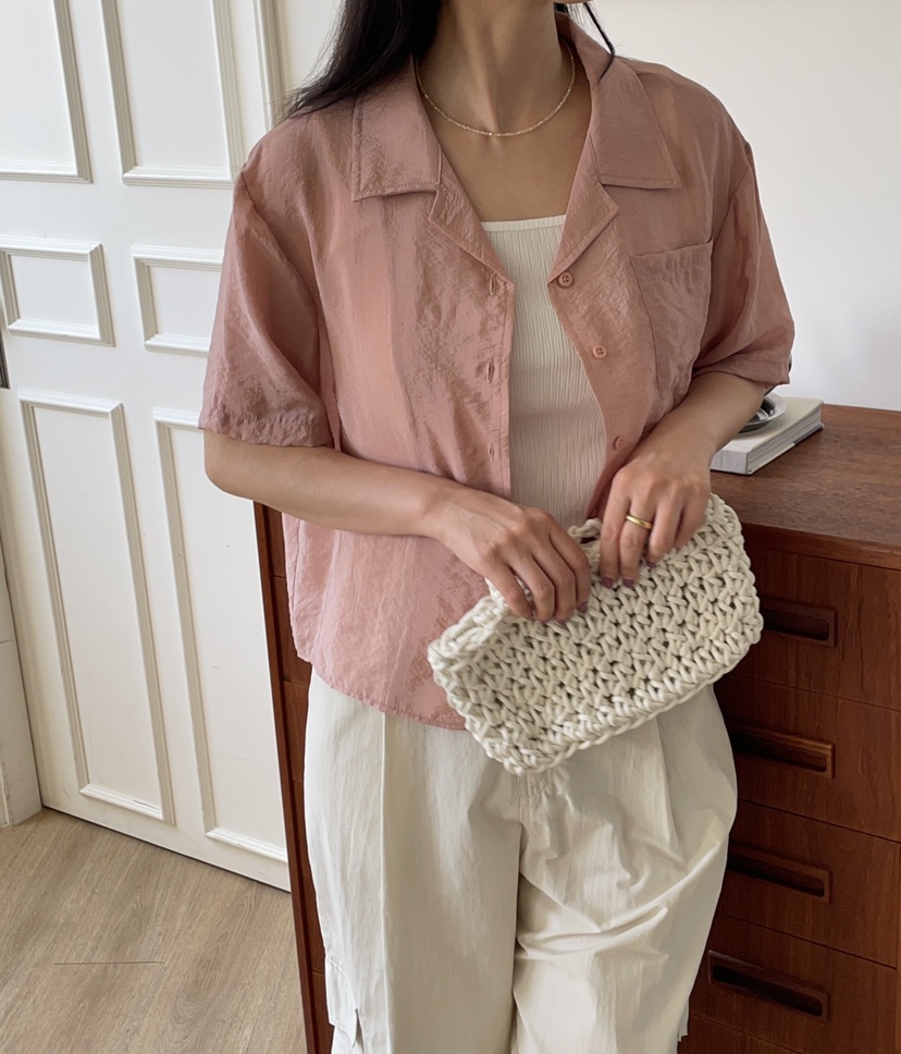 Sendtwo韓國直郵女裝新款真品人氣熱賣時尚休閑職業襯衫蕾絲衫SENDTWO襯衫/蕾絲衫