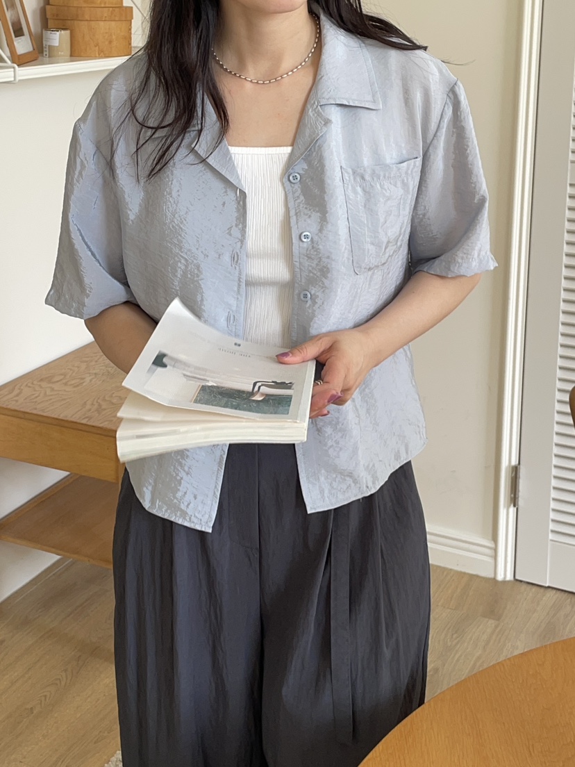 Sendtwo韓國直郵女裝新款真品人氣熱賣時尚休閑職業襯衫蕾絲衫SENDTWO襯衫/蕾絲衫圖色2