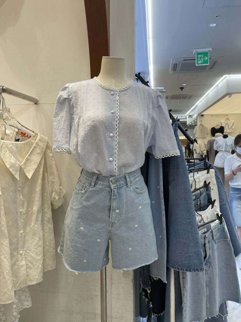 THE LENA直郵韓國代購女裝新款真品時尚推薦人氣襯衫蕾絲衫NWEOL襯衫/蕾絲衫