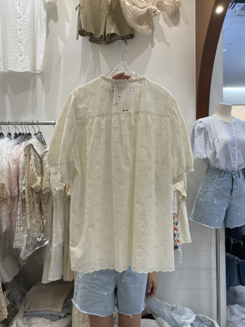 THE LENA韓國直郵女裝新款時尚休閑職業熱賣真品襯衫蕾絲衫NWEOL襯衫/蕾絲衫