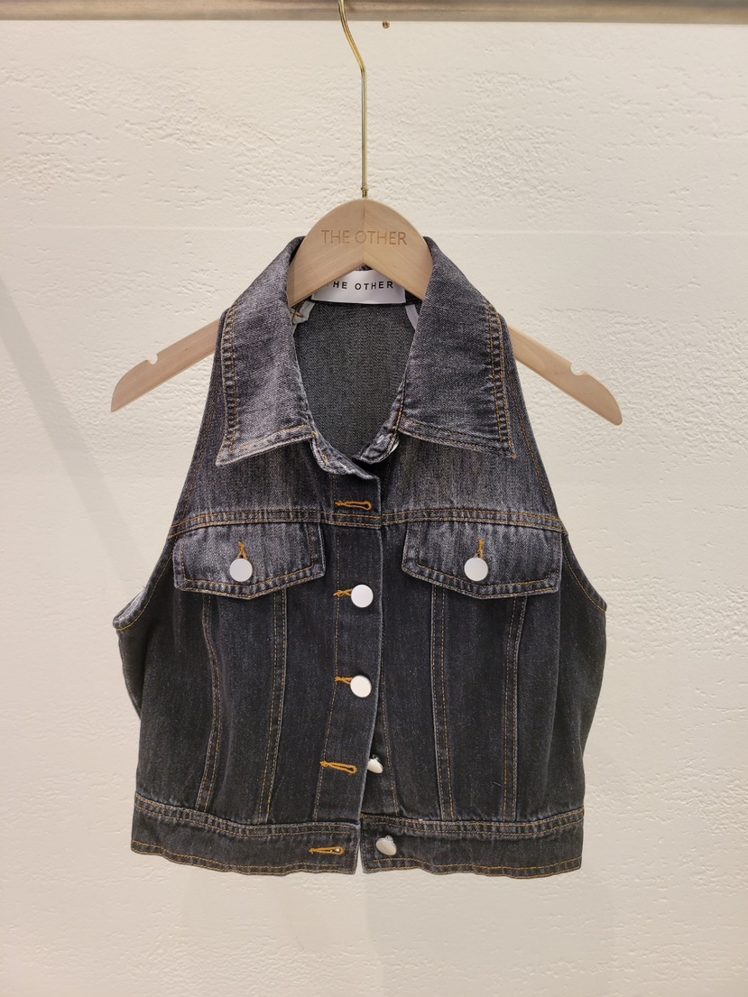 THE OTHER直郵韓國代購女裝新品休閑人氣熱賣職業24春夏馬甲THE OTHER馬甲