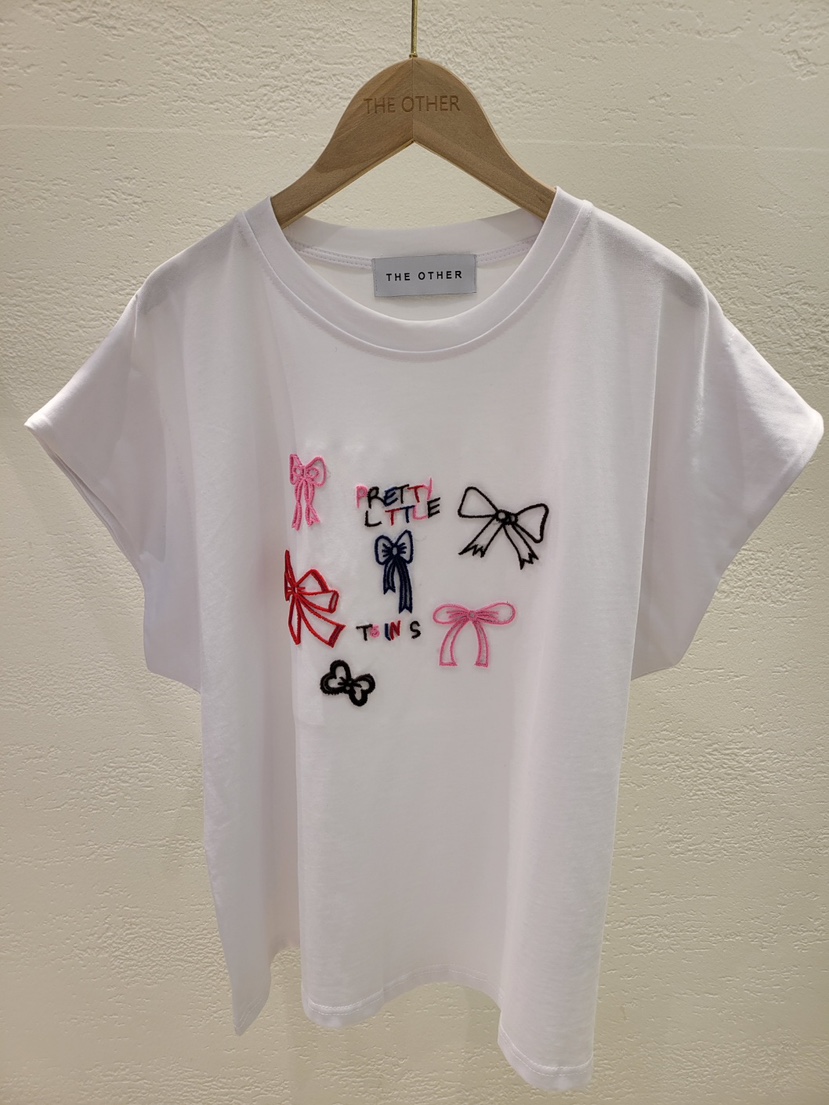 THE OTHER韓國直郵東大門代購女裝新品24春夏熱賣休閑T恤THE OTHERT恤