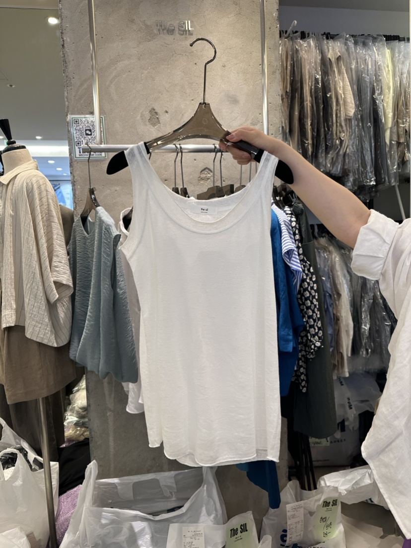 THE SIL韓國直郵女裝新款休閑真品熱賣時尚推薦吊帶背心亞麻THE SIL/1 2ILLY吊帶/背心圖色1