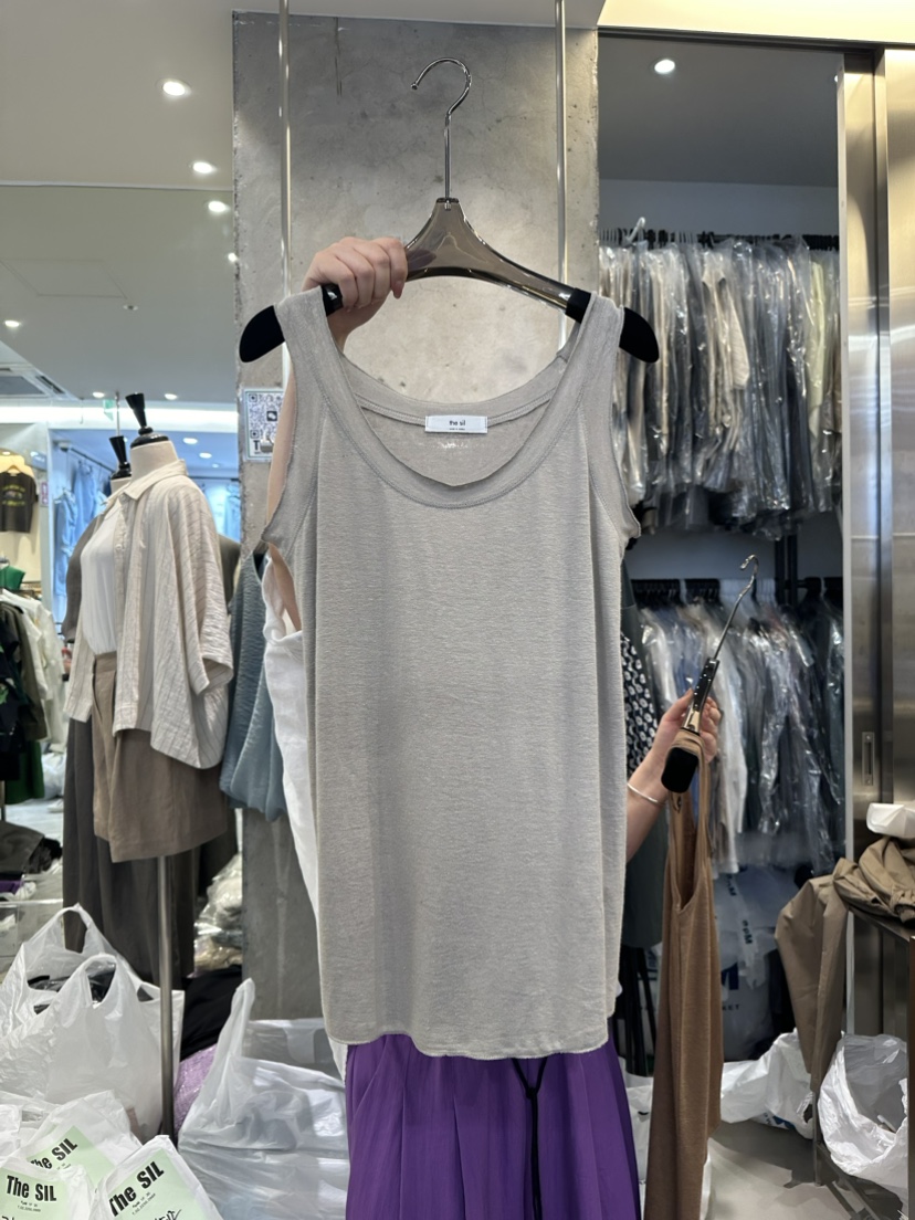 THE SIL韓國直郵女裝新款休閑真品熱賣時尚推薦吊帶背心亞麻THE SIL/1 2ILLY吊帶/背心圖色3