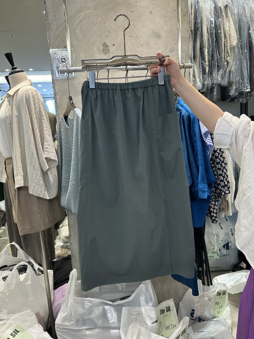 THE SIL韓國直郵東大門實拍女裝新品推薦半身裙中短裙腰帶THE SIL/1 2ILLY半身裙/中短裙