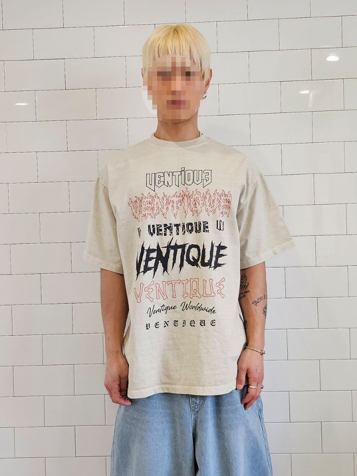 VENTIQUE韓國直郵女裝新款時尚24春夏休閑人氣真品熱賣T恤VENTIQUET恤圖色2
