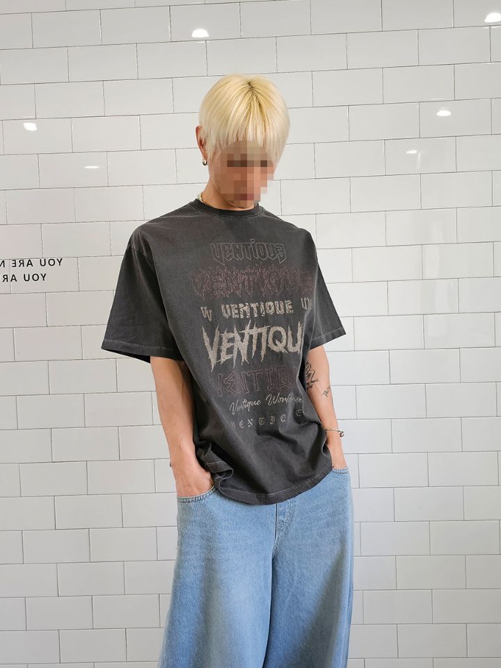 VENTIQUE韓國直郵女裝新款時尚24春夏休閑人氣真品熱賣T恤VENTIQUET恤圖色3