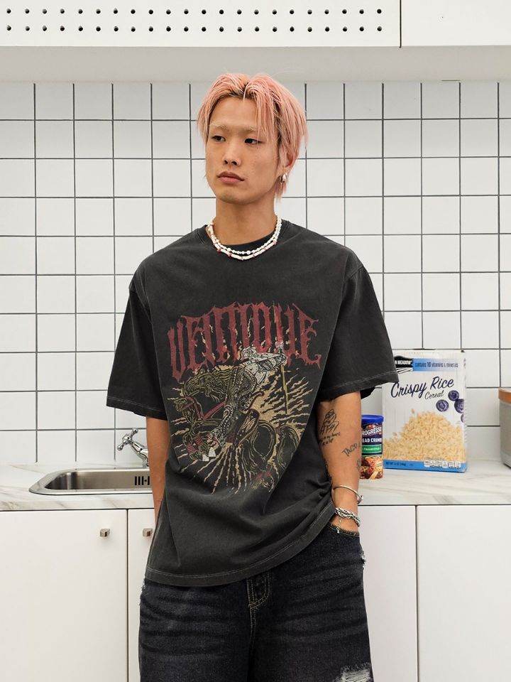 VENTIQUE直郵韓國代購女裝新品推薦人氣職業真品熱賣時尚T恤VENTIQUE-男裝T恤圖色2