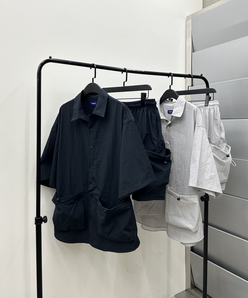 HESTORY韓國直郵女裝新品推薦休閑24春夏男士套裝口袋工裝HESTORY男士套裝