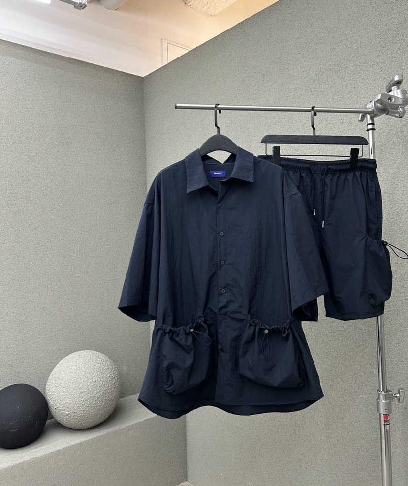 HESTORY韓國直郵女裝新品推薦休閑24春夏男士套裝口袋工裝HESTORY男士套裝圖色2